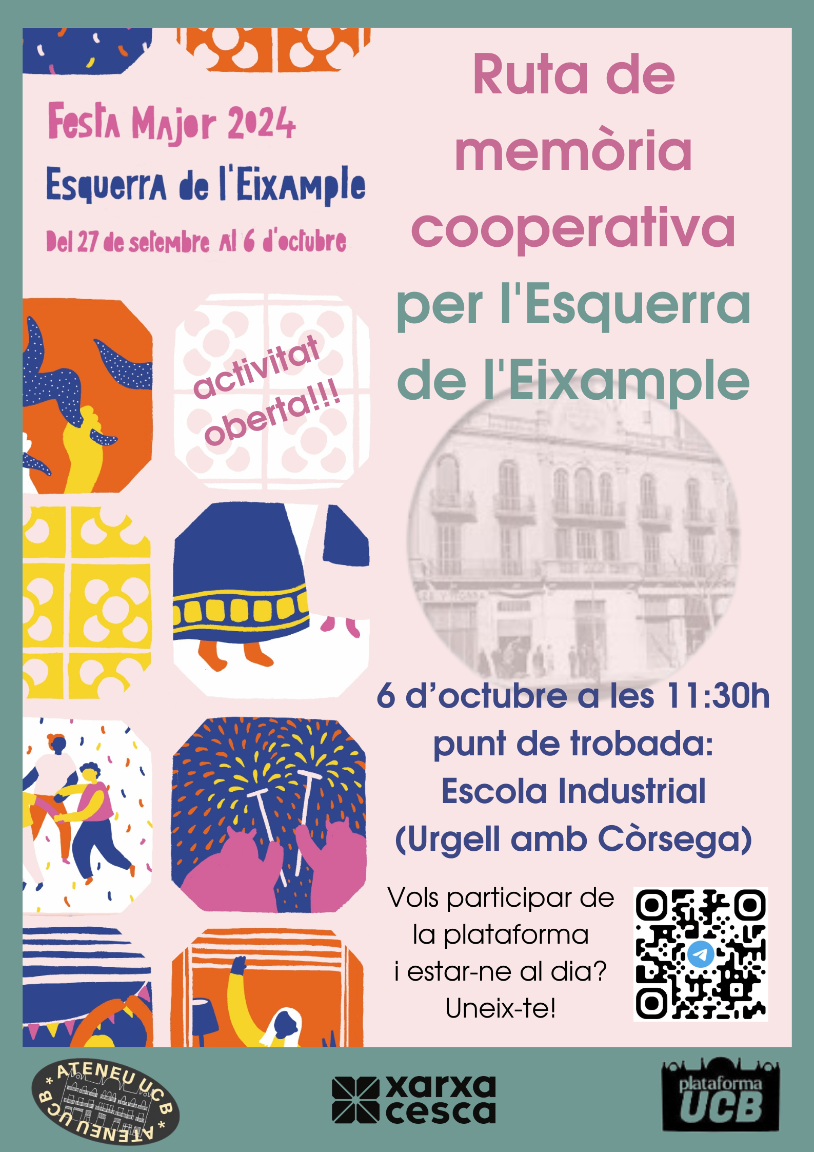 Ruta de memòria cooperativa per l’Esquerra de l’Eixample!